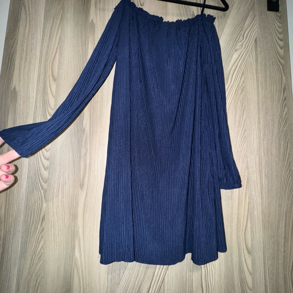 One Clothing Asymmetrical Navy Dress